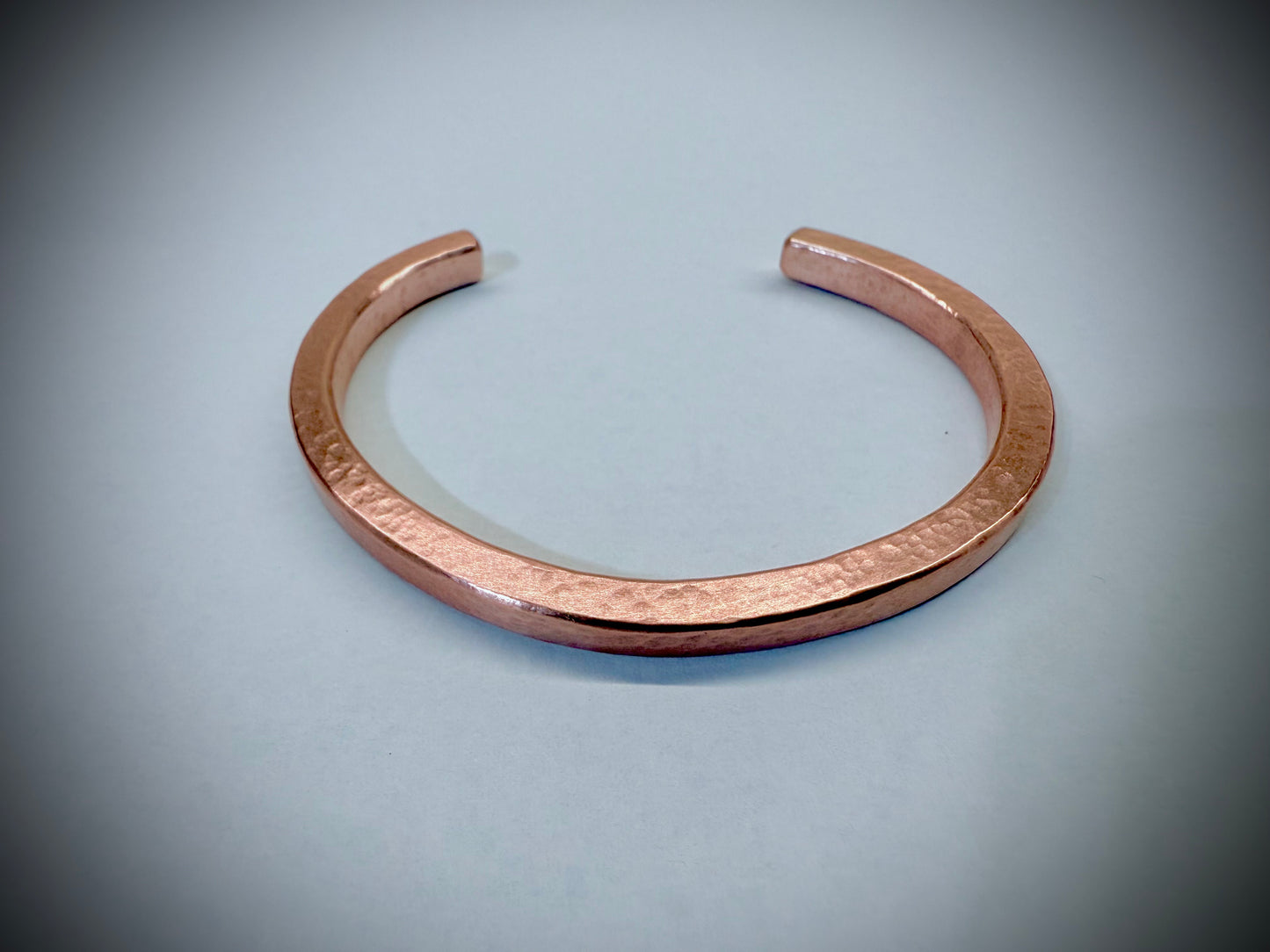 Peened Copper Cuff Bracelet