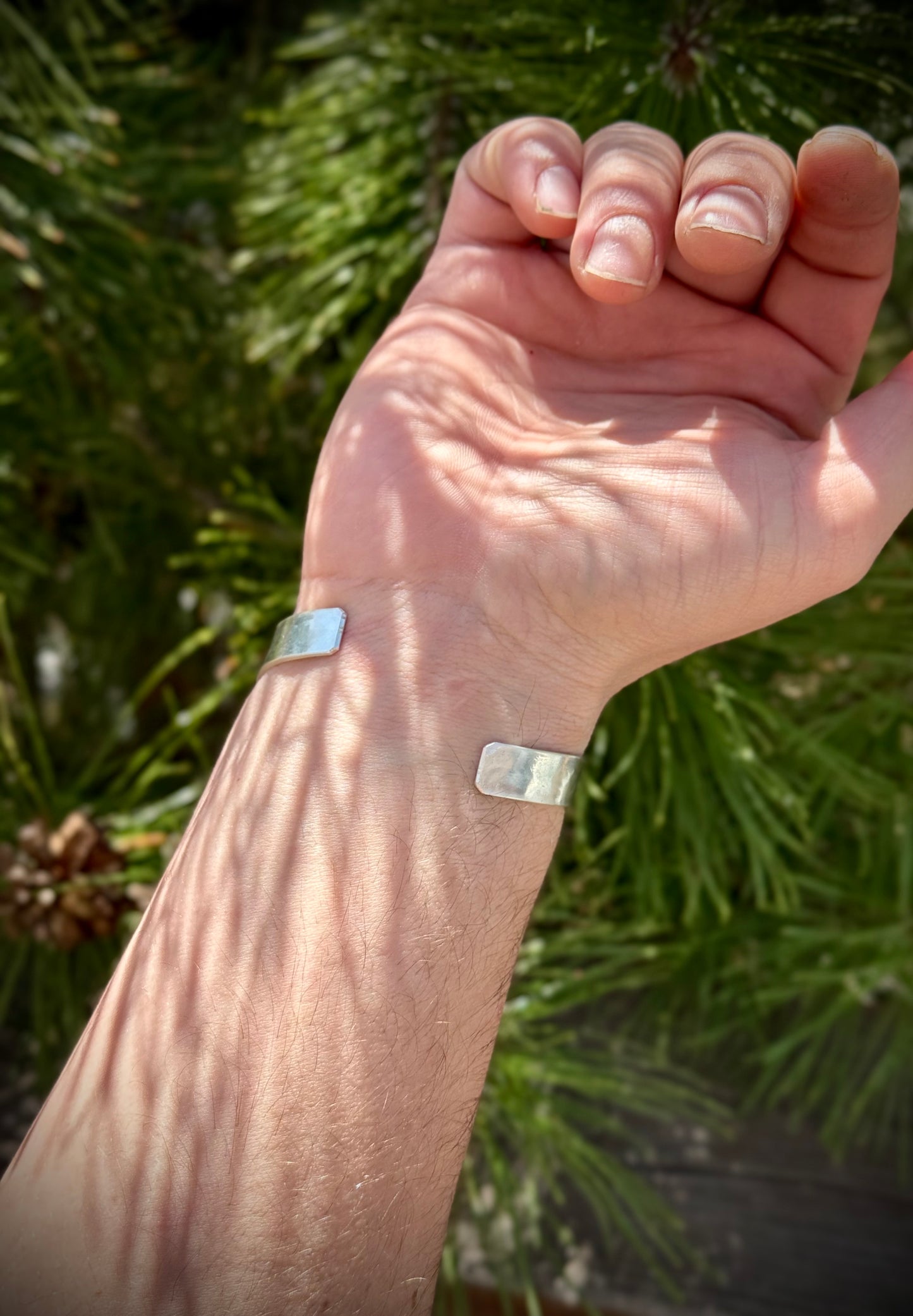 Offset Sterling Silver Bracelet
