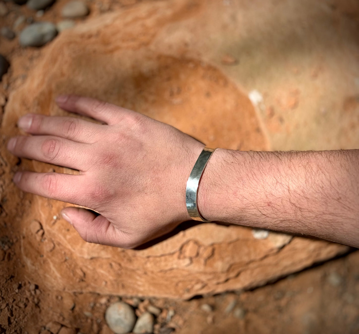 Offset Sterling Silver Bracelet